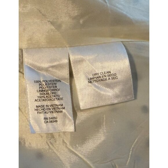 JONES STUDIO SEPARATES Women's Career White Black Polka Dots SZ 10 Blouse Pinup - Picture 3 of 5